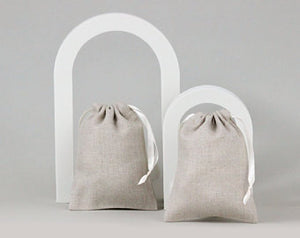 Natural Lavender Linen Pouches